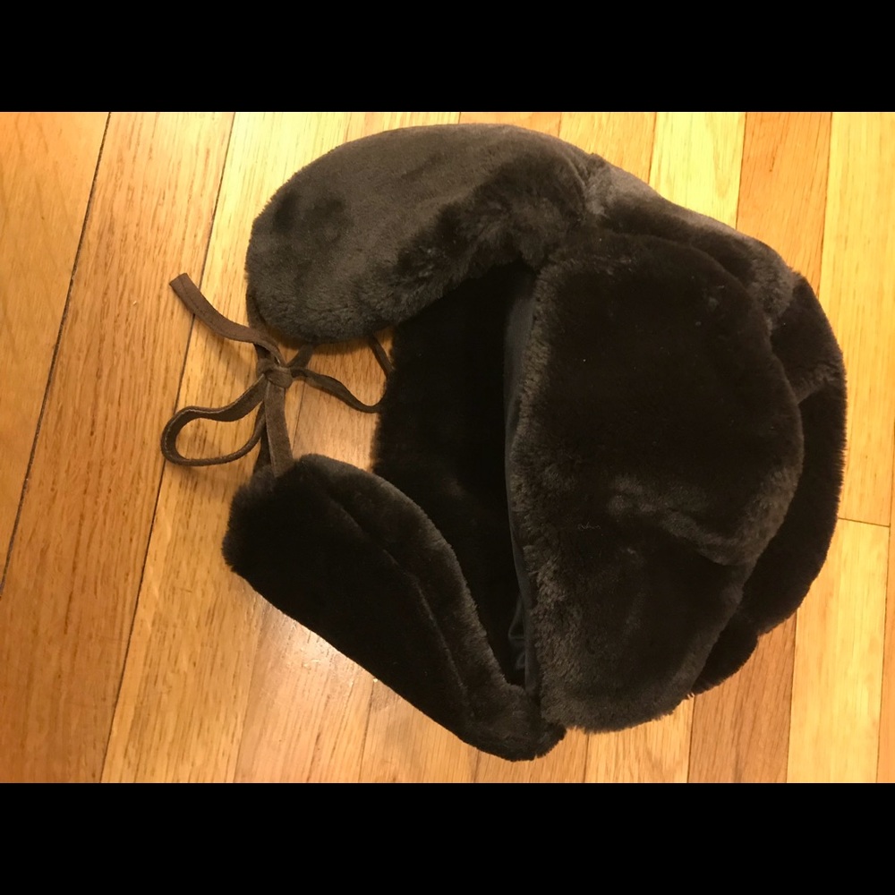 Banana Republic Aviator Fur Hat